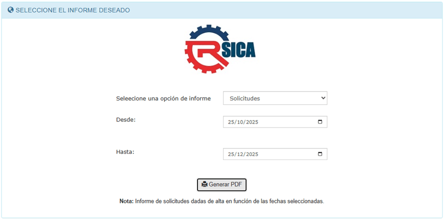 informes software sica profatec gestion solicitudes